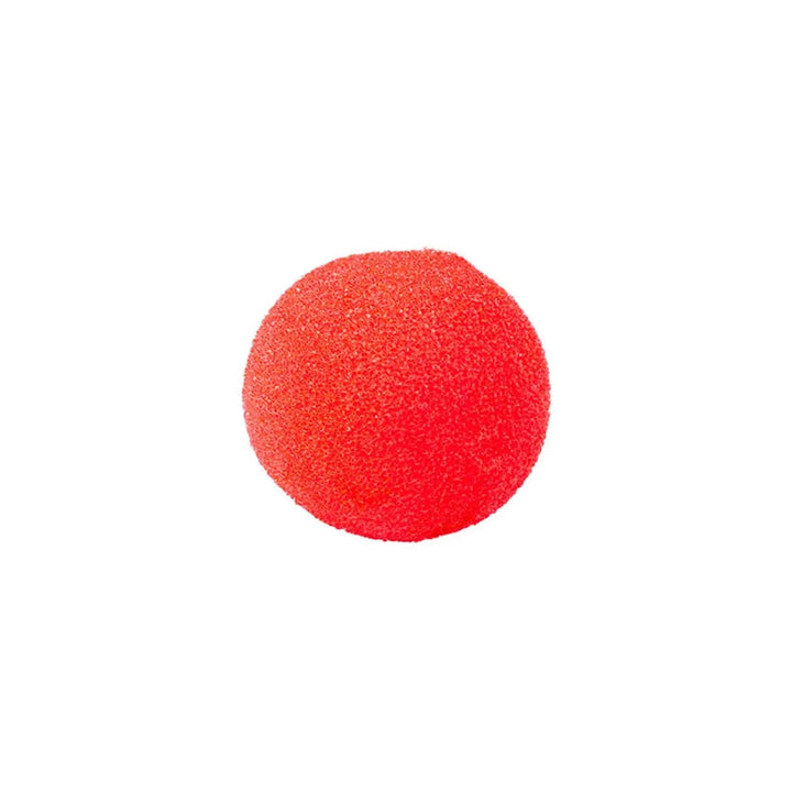 Large red clown nose, sponge fabric for comfort