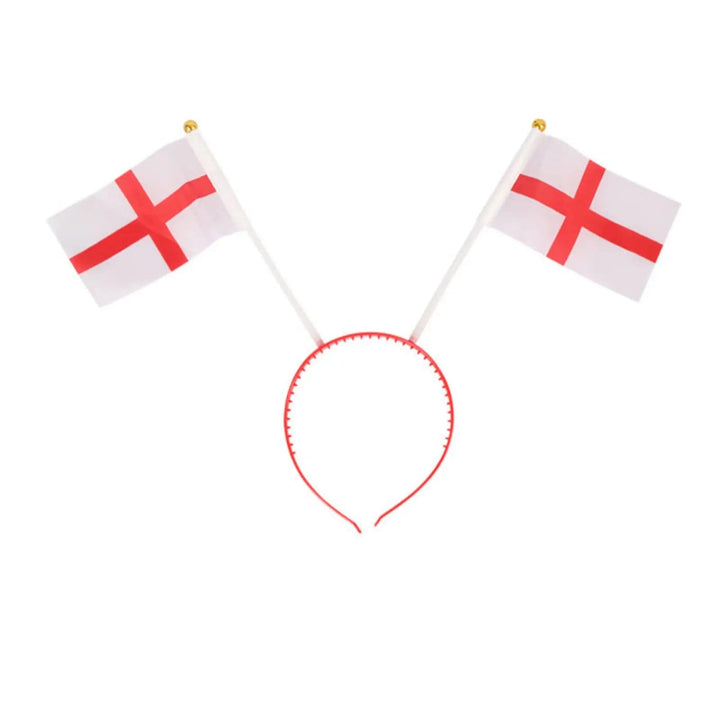 England national flags on a red headband for sporting events and parties