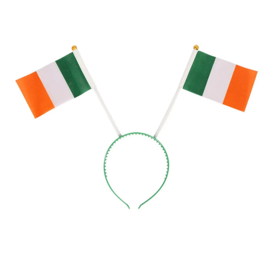 Ireland national flags on a red headband for sporting events and parties