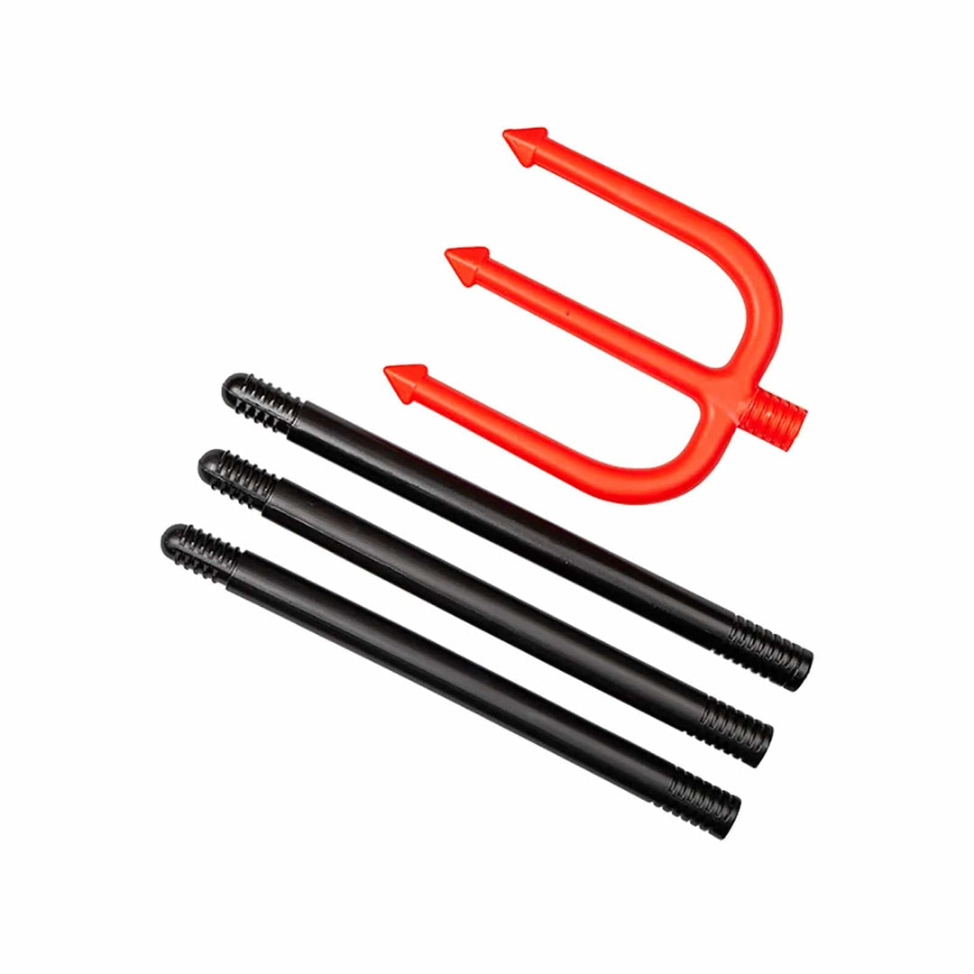 Devil trident red fork in 4 pieces for easy storage