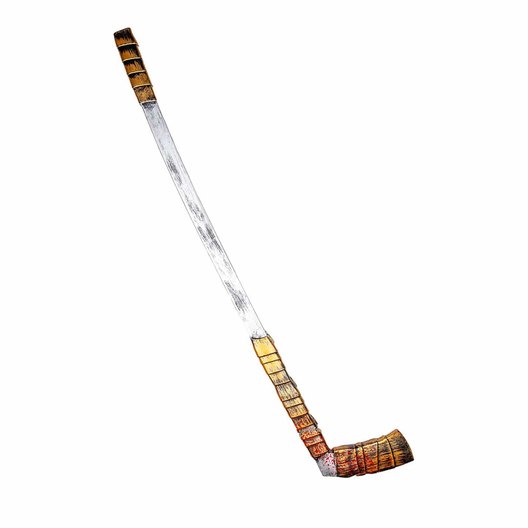 Fake blood spattered Horror Ice Hockey Stick Halloween fancy dress costume prop