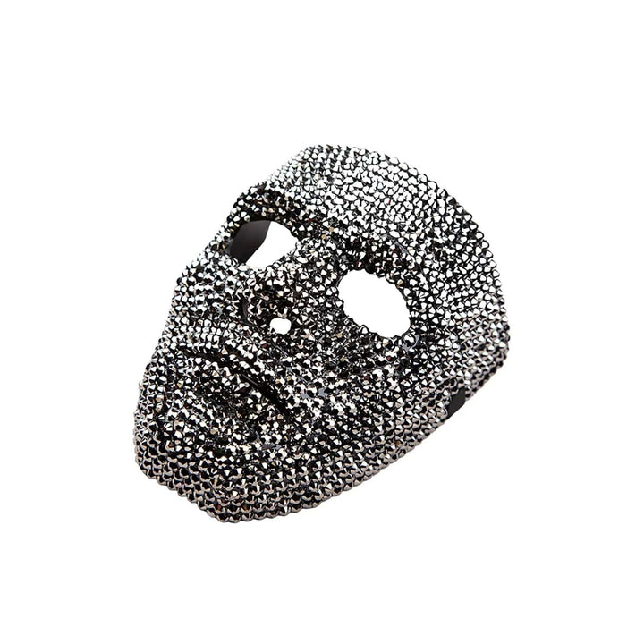 gun metal grey bling mask for robot and cyborg fancy dress costumes