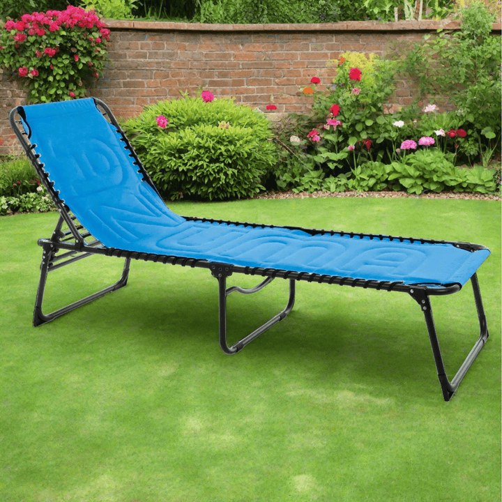 Azuma Padded Sun Lounger Garden Seat Folding Recliner