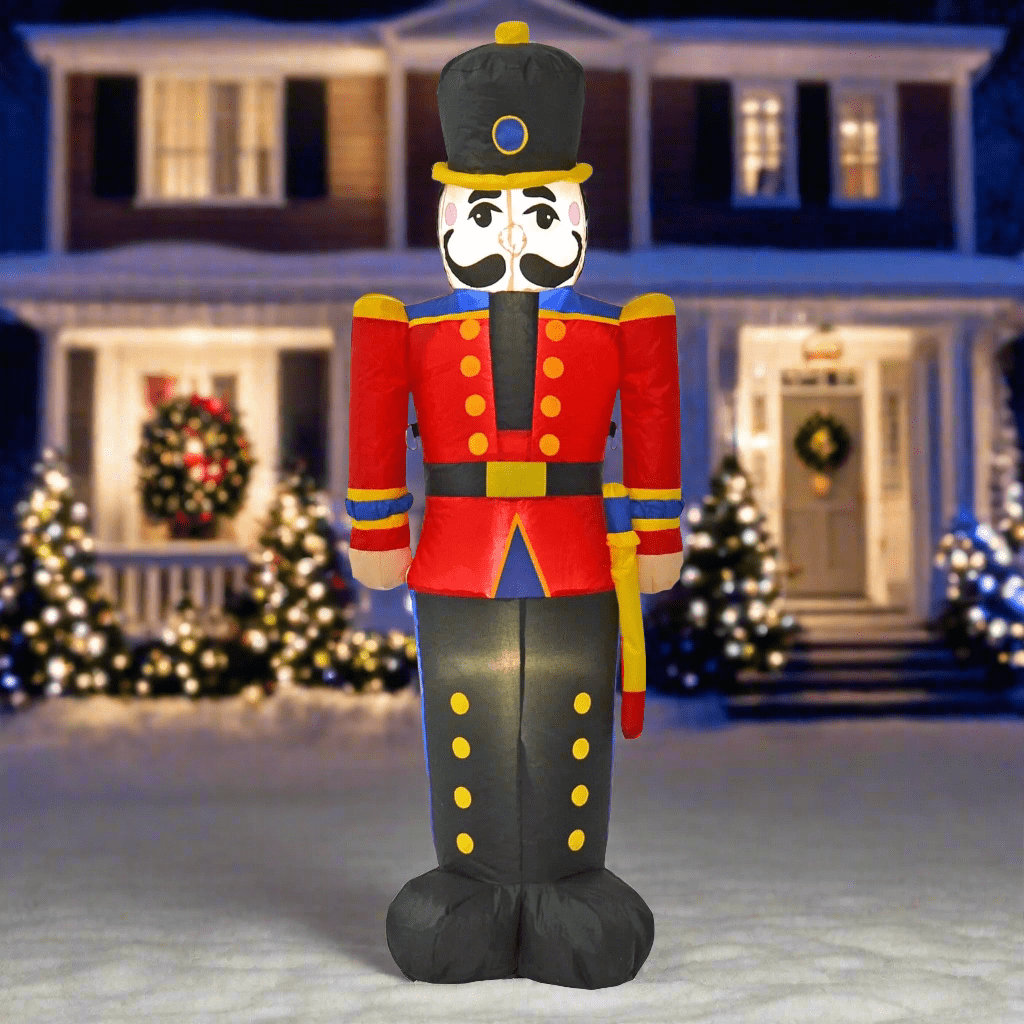 4ft Inflatable Nutcracker Figure Christmas Decoration With LED