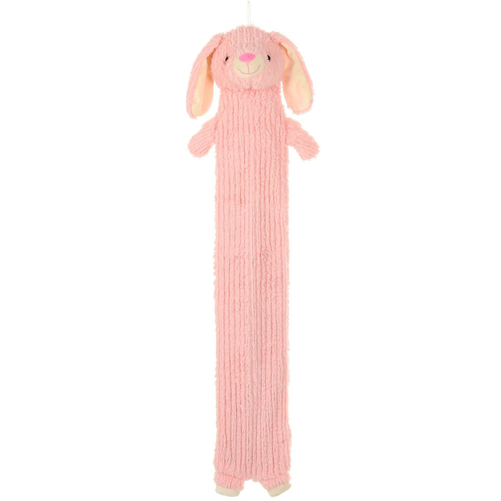 Long Hot Water Bottle Padded Animal Cover Plush Fleece 2 Litre Pink Rabbit