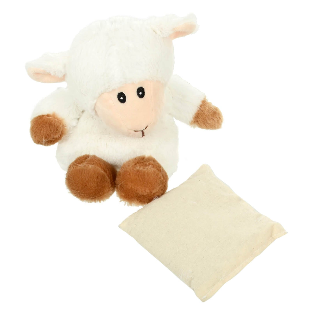 White Sheep Microwavable Heat Pack Padded Fleece Cover 30cm