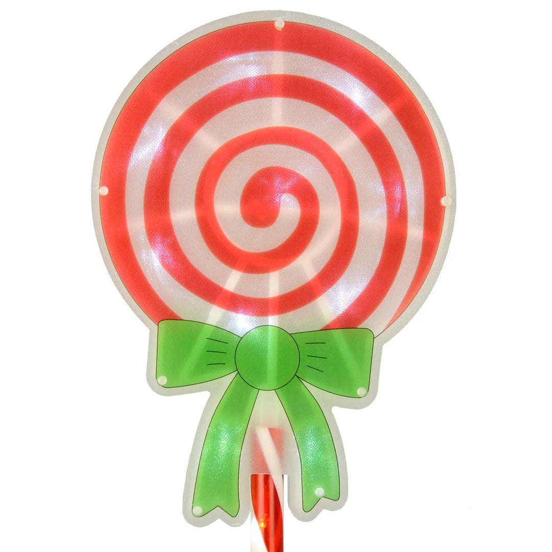 4 Christmas Candy Swirls Lollipop Pathway Lights Outdoor 75cm