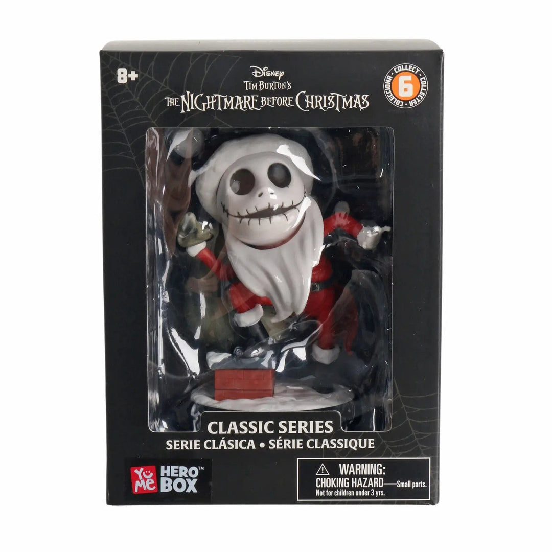 Santa Claus Jack from The Nightmare Before Christmas collectible figure in box packaging YuMe Hero Box Classic Series