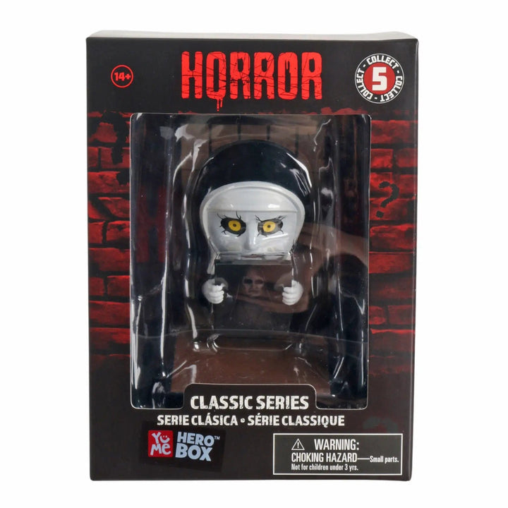 YuMe Hero Box Horror The Nun collectible figure in box packaging