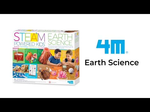 4M STEAM Earth Science Kit – Volcano, Crystal Mining & Growing Fun for Kids