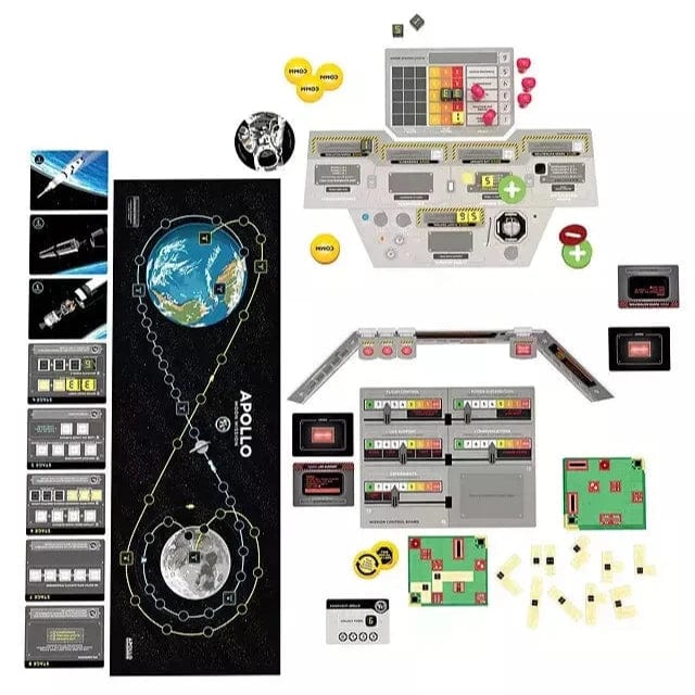 Apollo: NASA Moon Mission Game - Cooperative Space Strategy for 2-5 Players