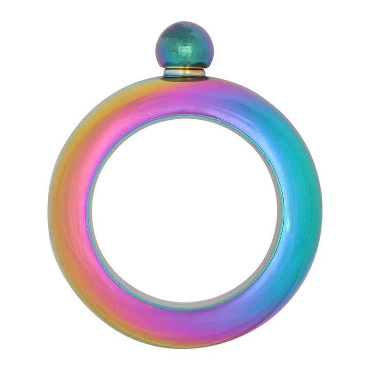 Stylish Stainless Steel Hip Flask Party Bangle Bracelet 125ml Rainbow