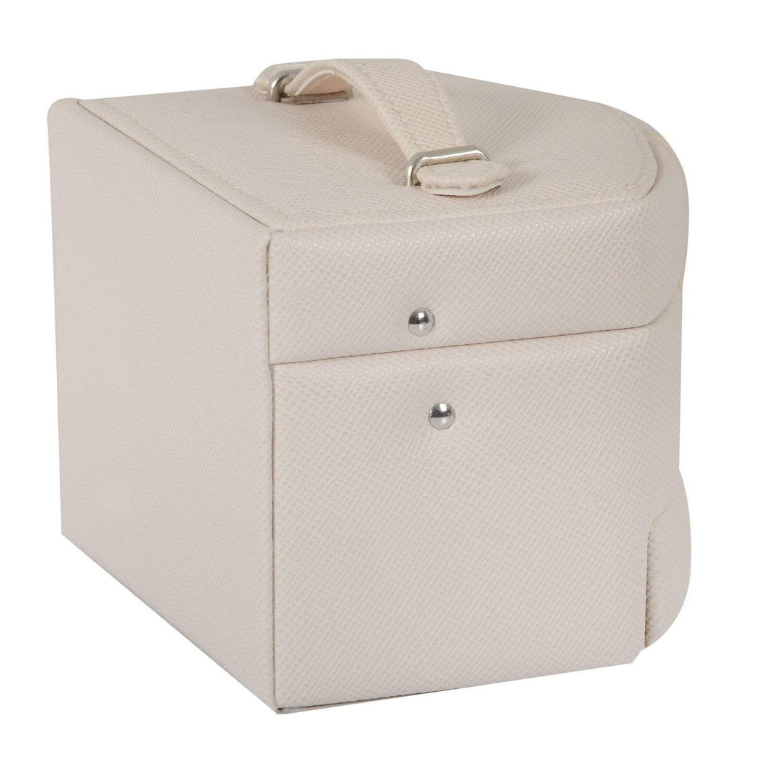 Small Faux Leather Jewellery Box With Three Drawers