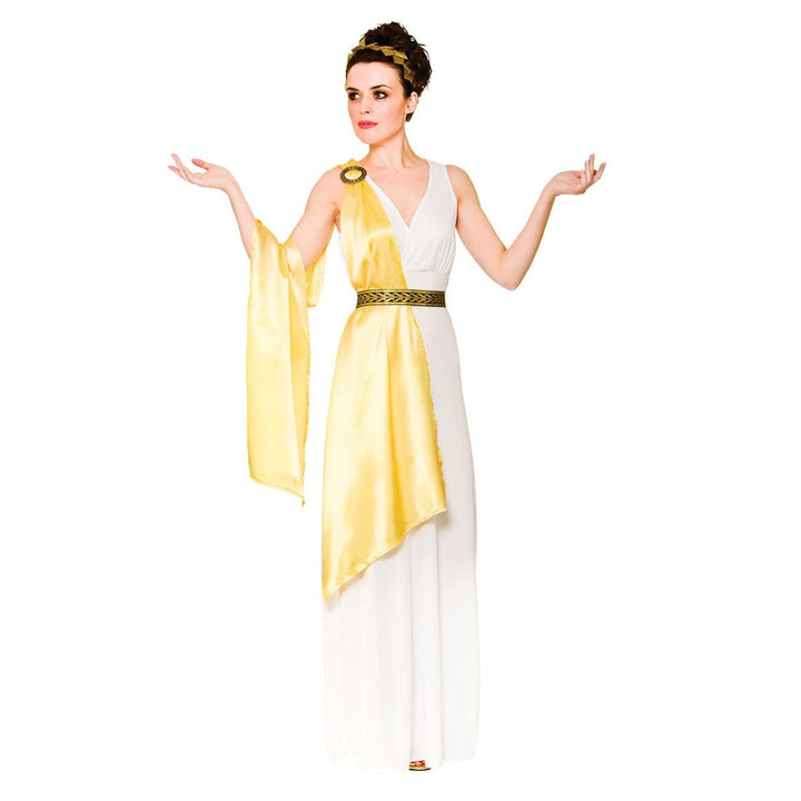 Womens Greek Goddess Aphrodite Athena Halloween Costume L (UK 18-20)