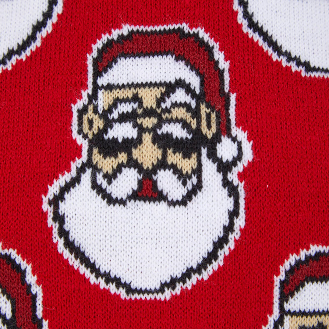 Kids Novelty Small Santa Heads Christmas Jumper