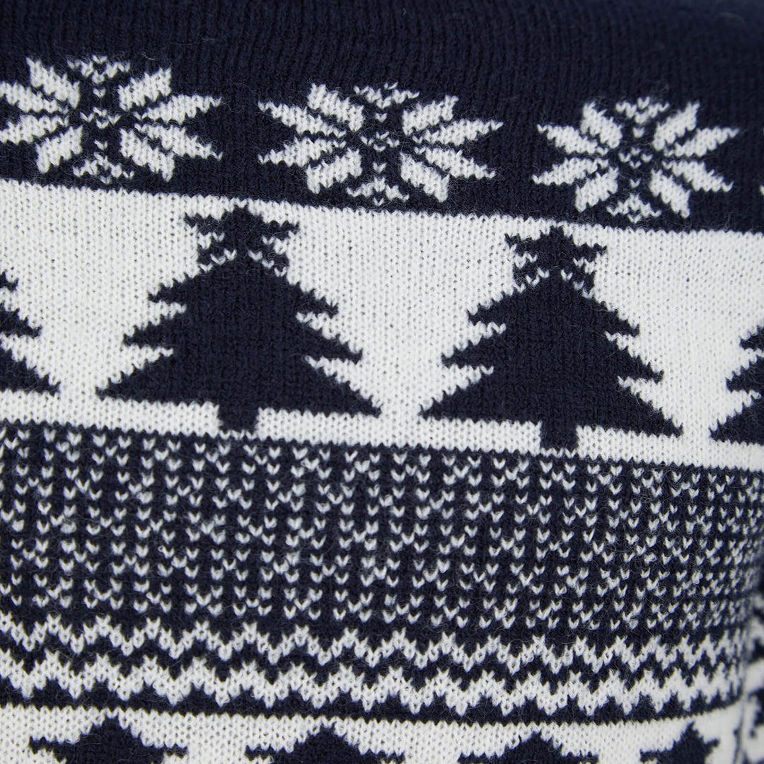 Kids Traditional Tree And Star Christmas Jumper