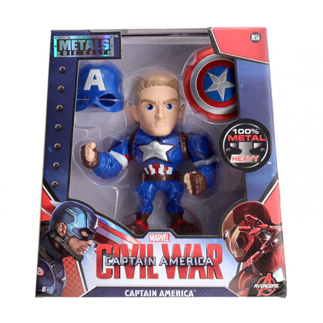 Metals Die Cast 6" Marvel Large Figure Collection Captain America