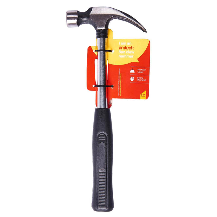 Amtech Steel Shaft Claw Hammer 8oz 16oz 8oz