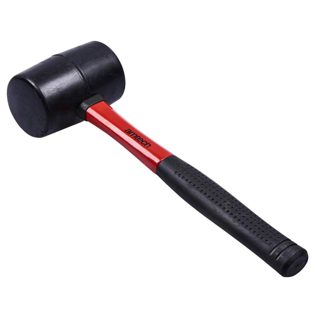 Amtech Black Rubber Mallet Fibreglass Shaft 16oz 32oz