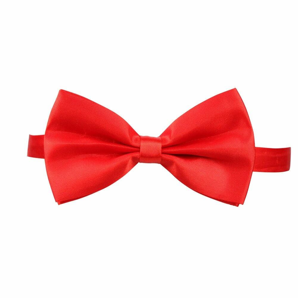 Bow Tie Adjustable Strap Fancy Dress Clown Mad Hatter Red