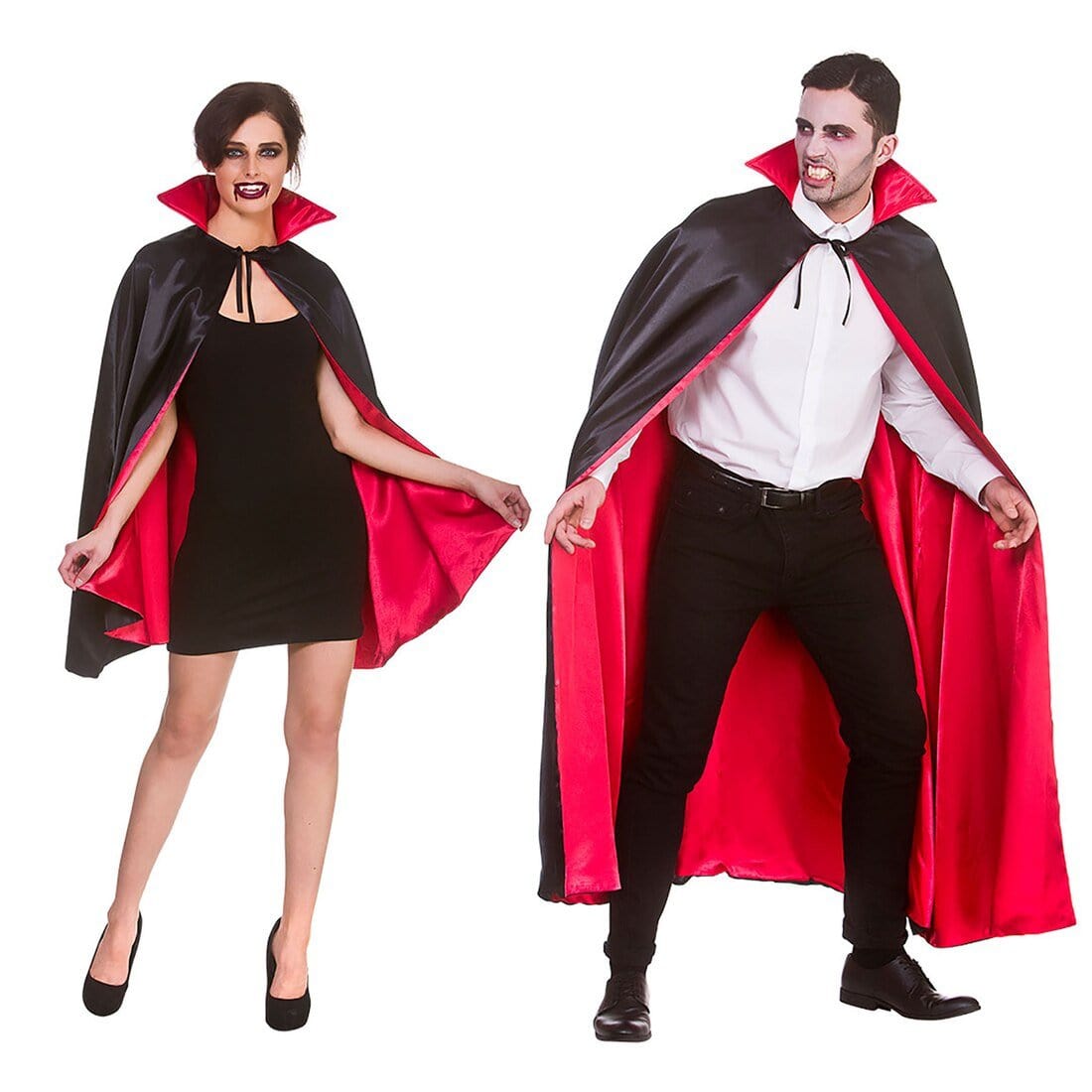 Enchanting Elegance: Super Deluxe Satin Vampire Cape for Halloween ...