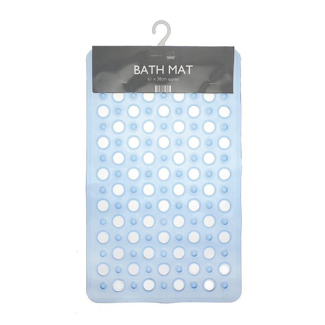 Bath Mat PVC Safety Suction Cups Retro Style 61 x 38cm