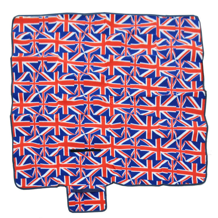 Large Union Jack Flags Picnic Blanket Water Resistant 130x130cm