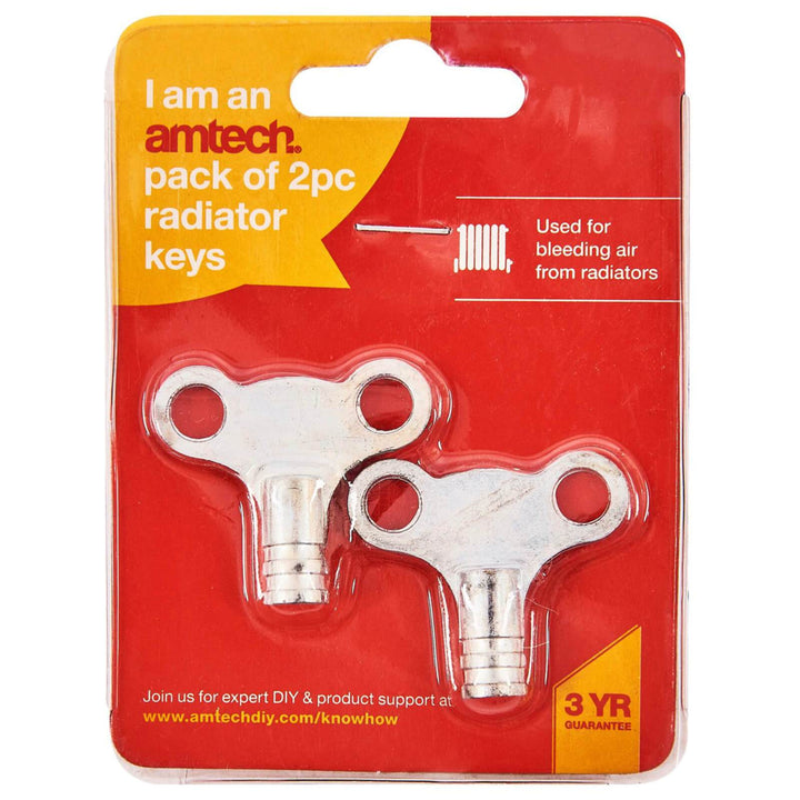 Amtech Pack of 2 Piece Radiator Keys