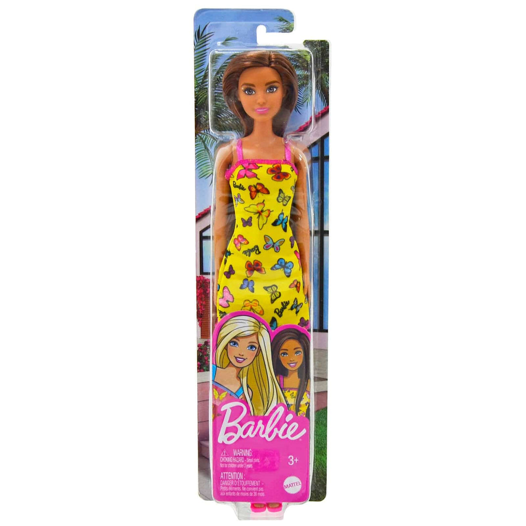 Barbie Fashion Doll Summer Butterfly Sun Dress Sandals 29cm Yellow