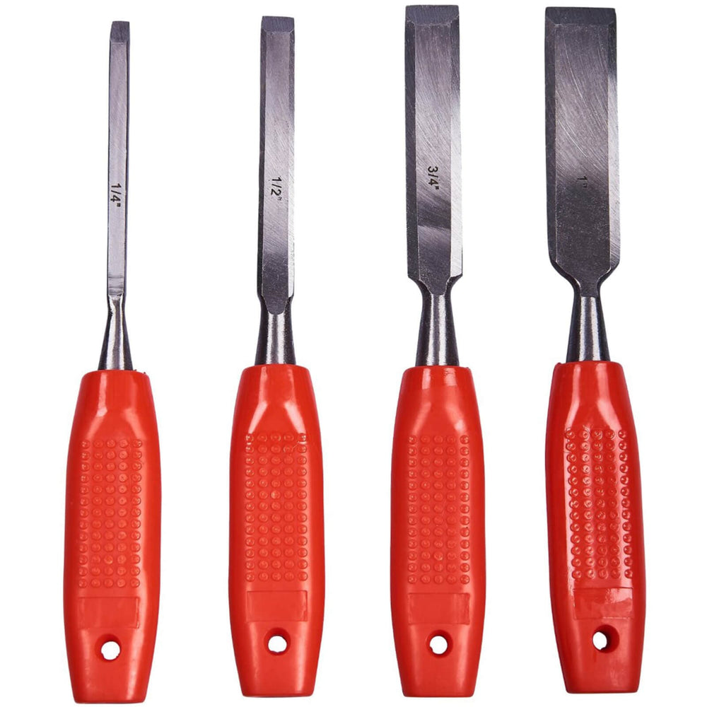 Amtech 4 Piece Wood Chisel Set Plastic Handles