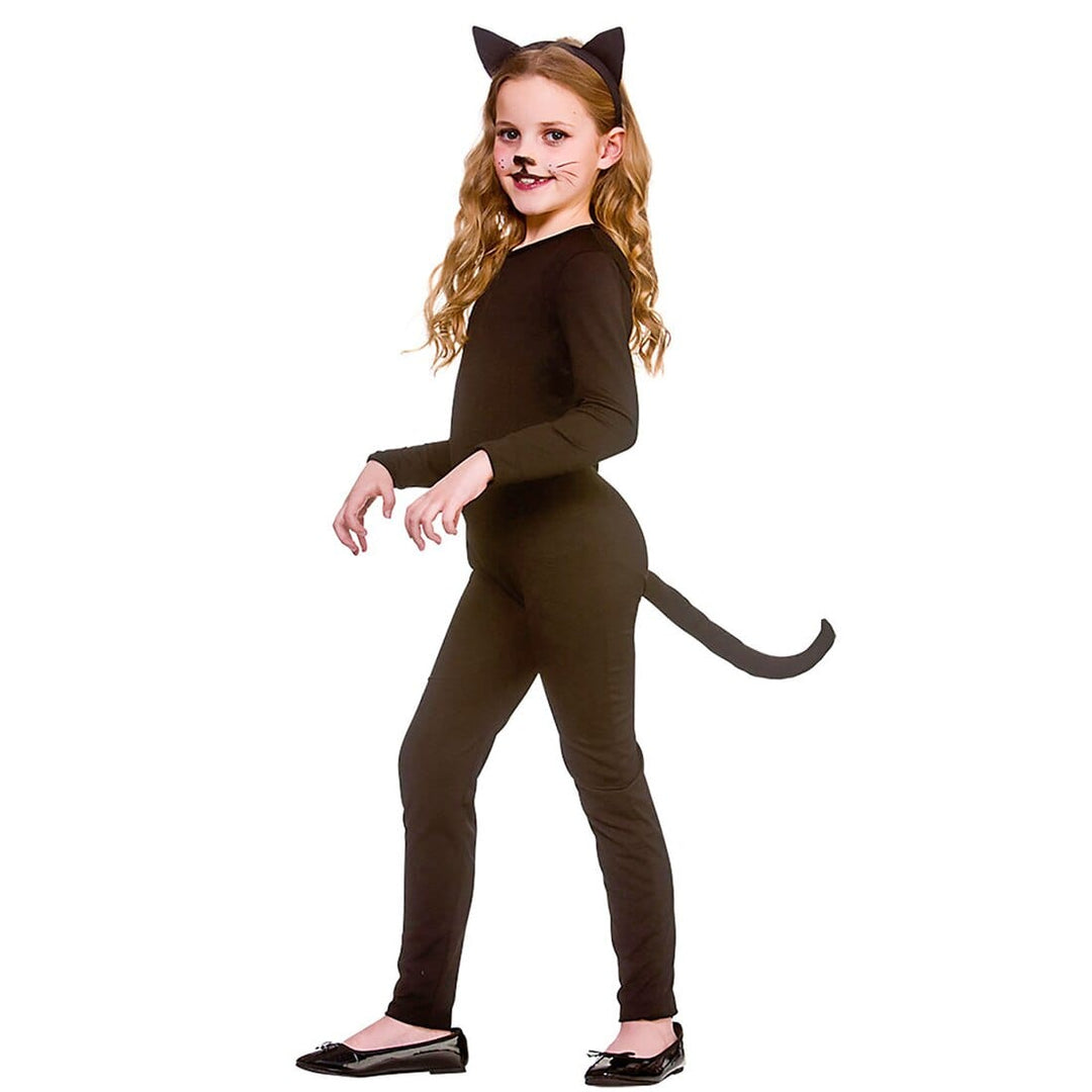 Kids Black Cat Costume Adorable Fancy Dress Outfit for Halloween and Parties XS Stock