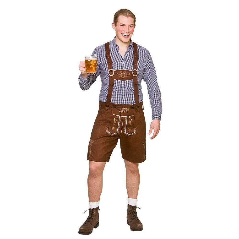 Authentic Suede Lederhosen Adults Beer Festival Fancy Dress – XS-Stock ...