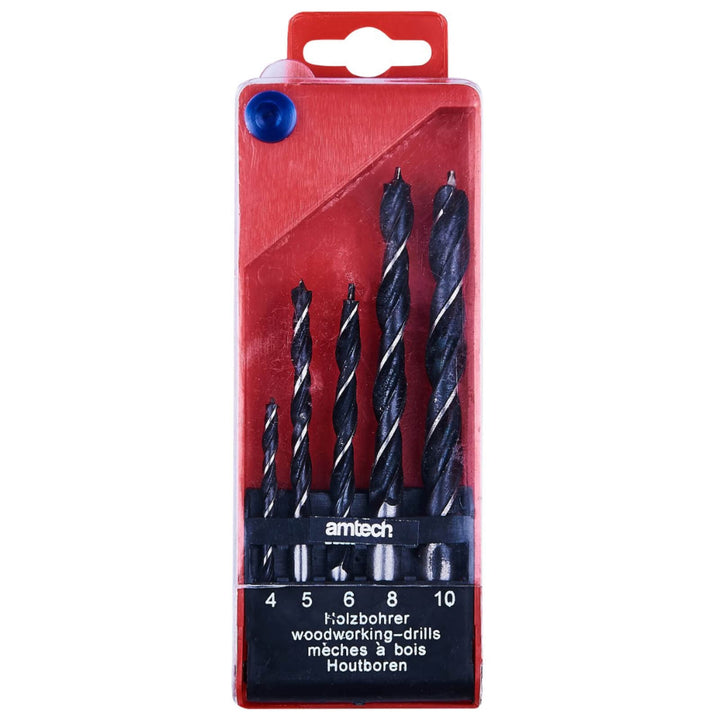 Amtech 5 Piece Wood Drill Bit Set