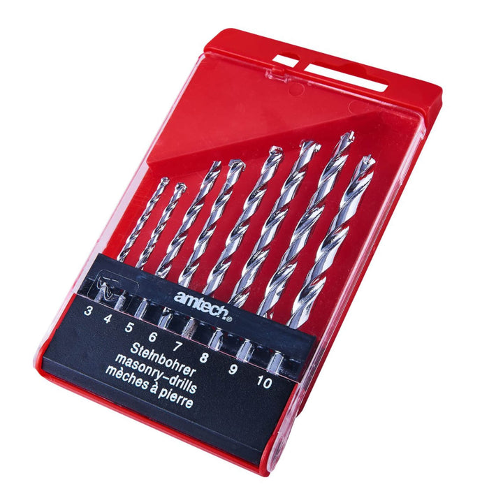 Amtech 8 Piece Masonry Drill Bit Set Pro