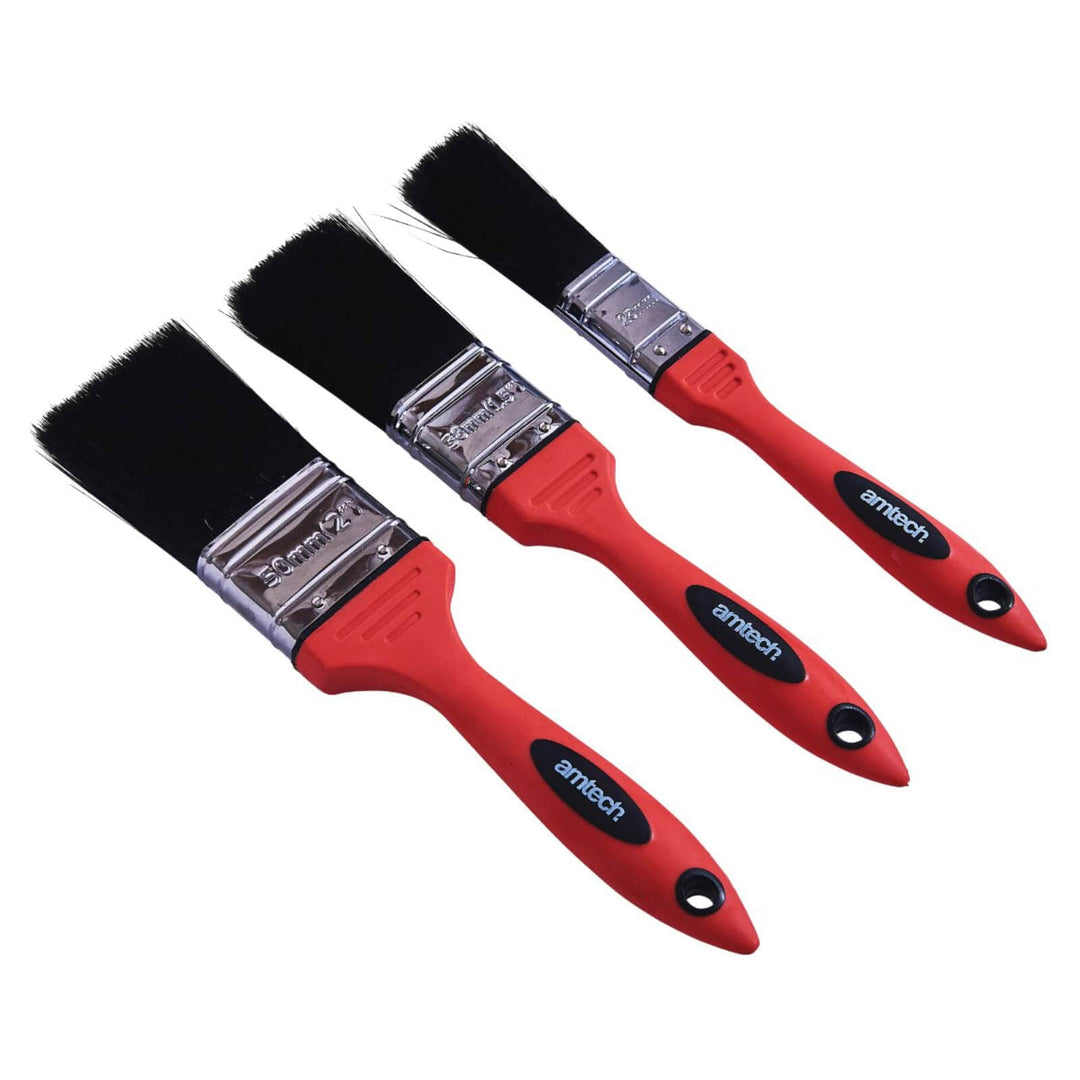 Amtech No Bristle Loss Paint Brush Soft Grip