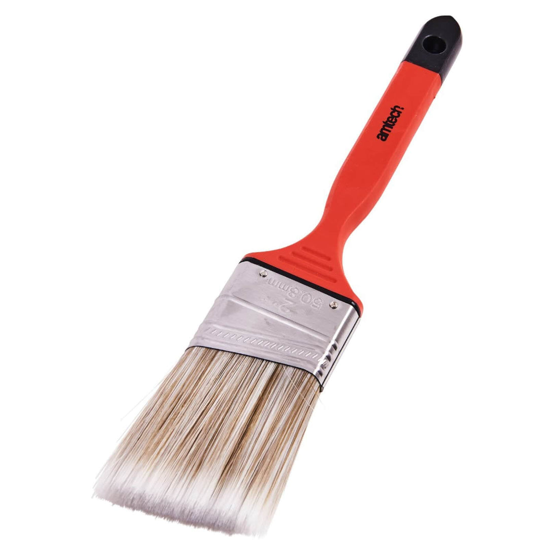 Amtech No Bristle Loss Angled Brush Soft Grip 50mm