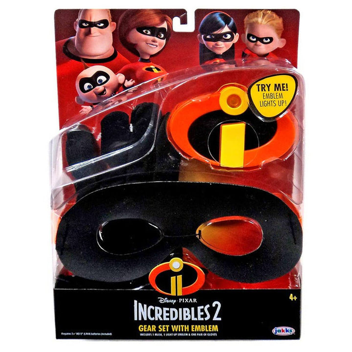 Incredibles 2 Kids Gear Set Light Up Emblem Fancy Dress