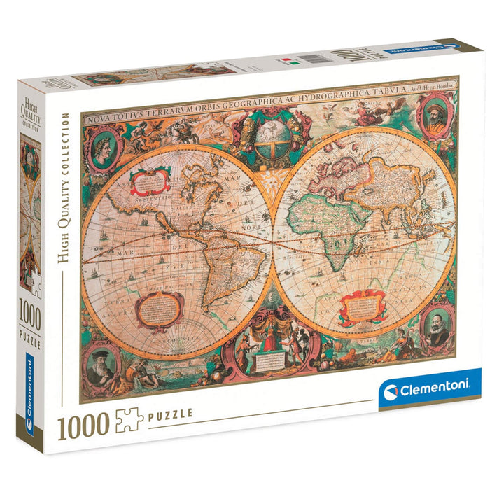 High Quality Collection Jigsaw Puzzle Clementoni 1000 Pieces Old Map