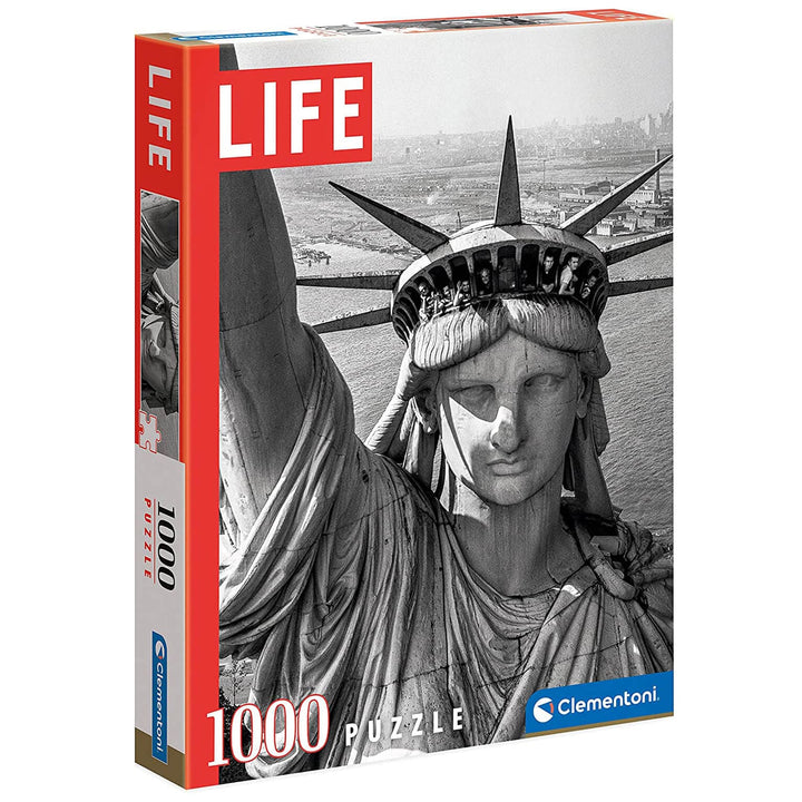 Life Magazine Cover Photo Jigsaw Puzzle Black White 1000 Pieces Statue of Liberty