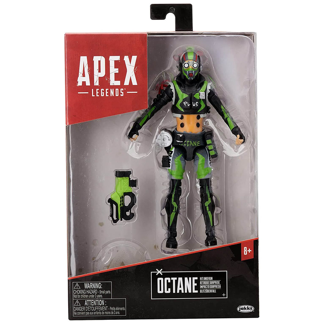 Apex Legends Action Figure With Accessories Fully Posable 15cm Octane - Green