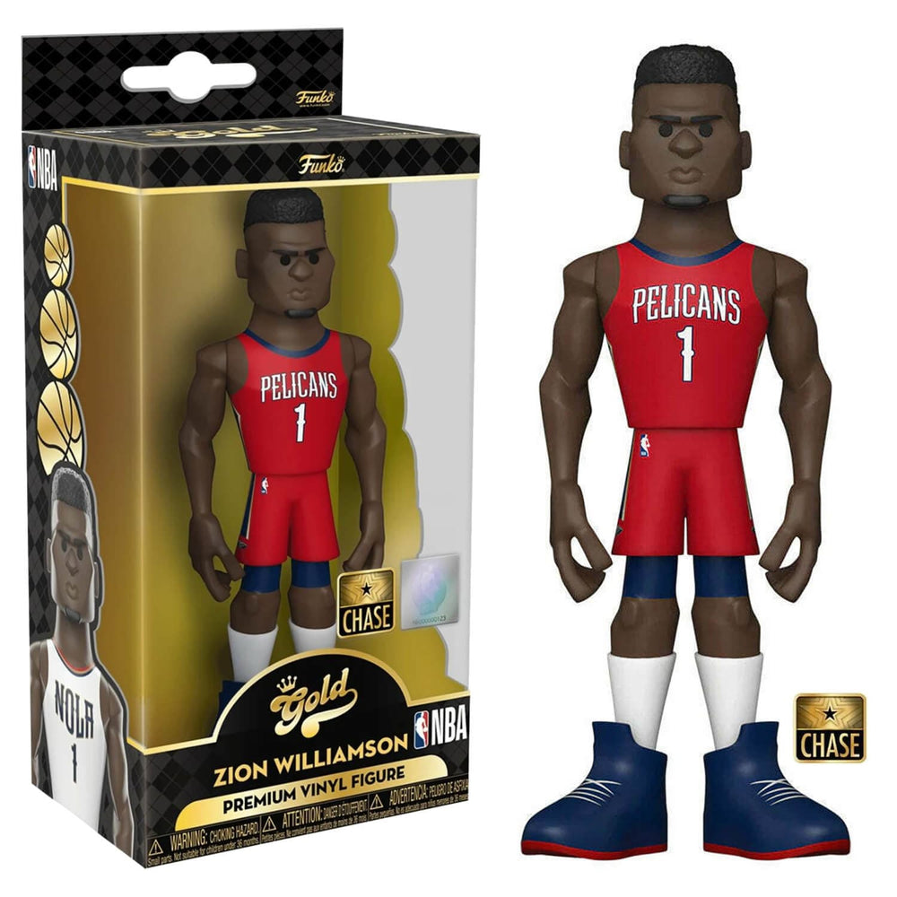 Funko Gold NBA American Basketball Player Vinyl Figure 13cm 5" Zion Williamson - Red