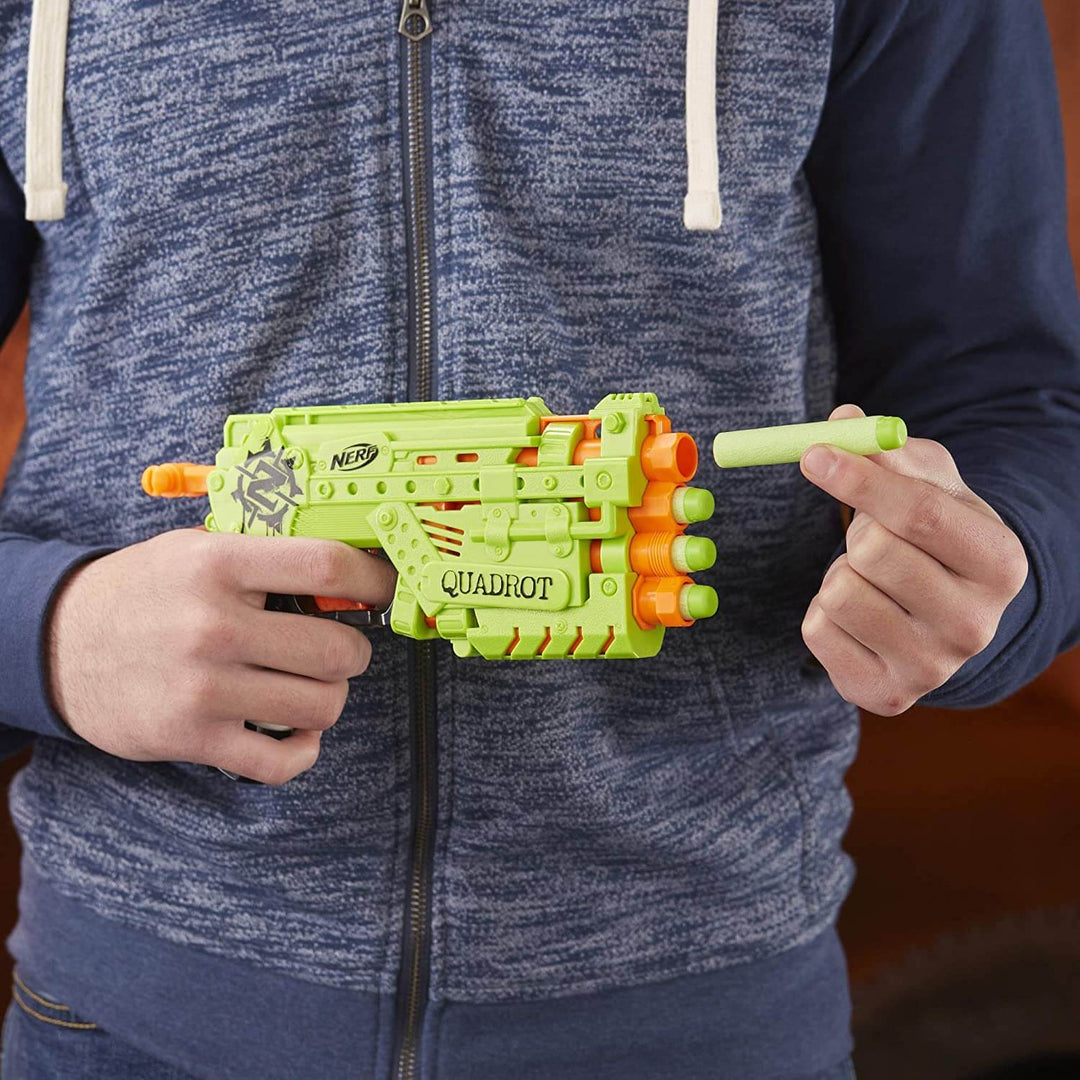 Nerf Zombie Strike Quadrot 4 Barrel Elite Dart Blaster 23cm