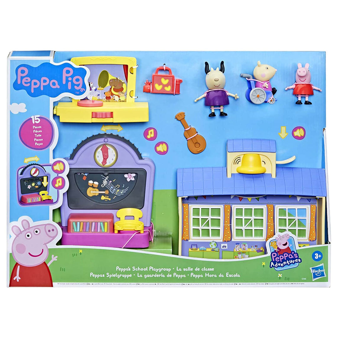 Peppa Pig Peppa's School Playgroup Interactive Playset 15 Pieces