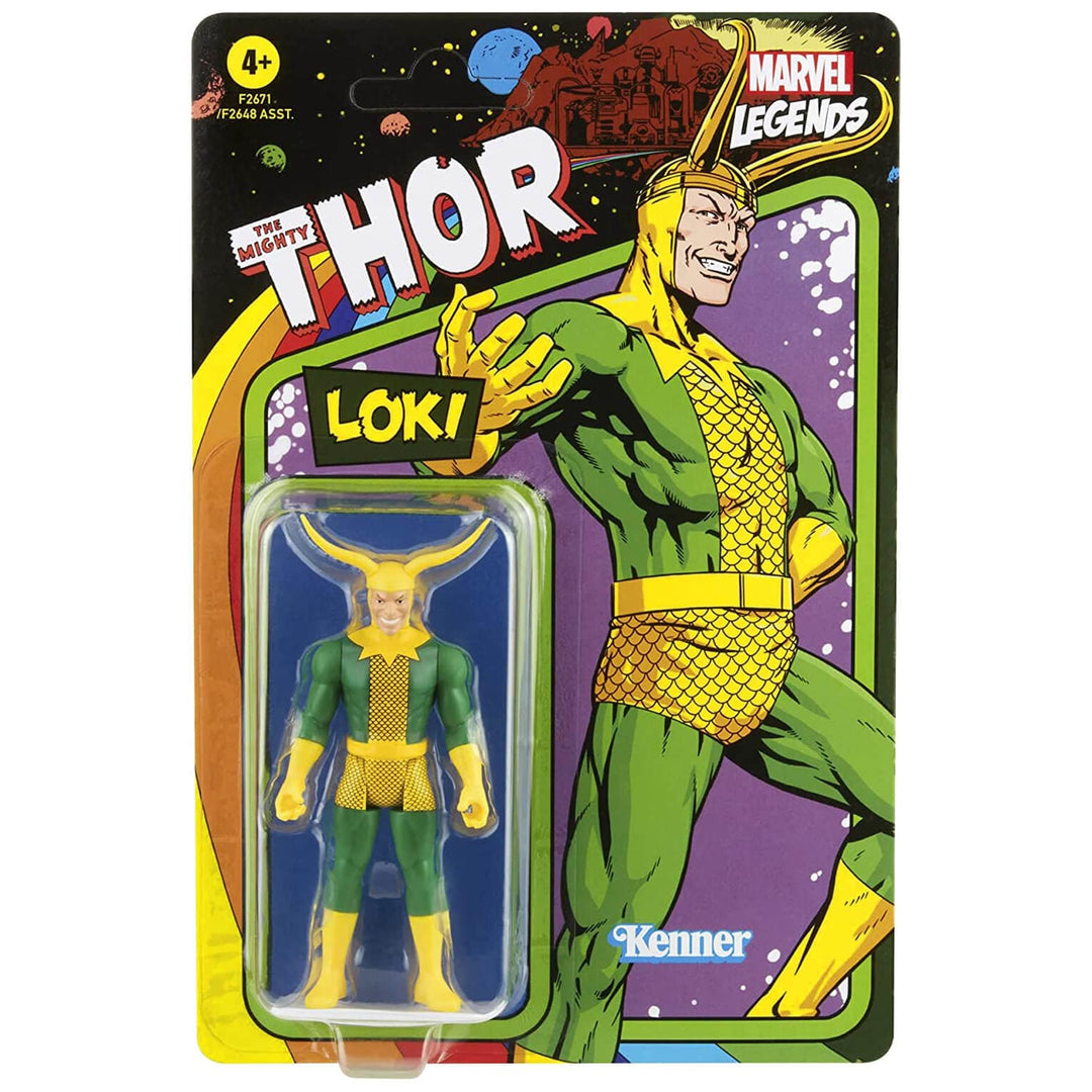 Marvel Legends Retro Action Figure Collectible Thor Loki