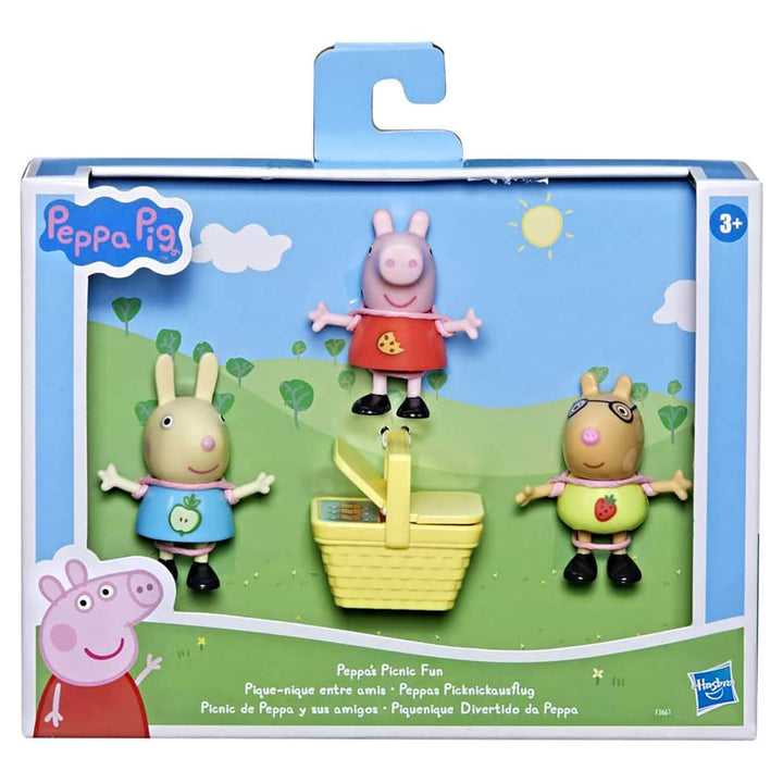 Peppa Pig Peppa's Picnic Fun Playset Basket 3 Figures