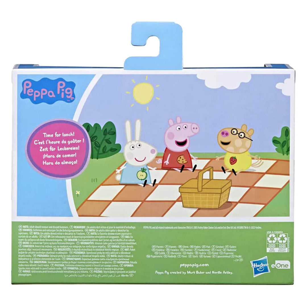 Peppa Pig Peppa's Picnic Fun Playset Basket 3 Figures