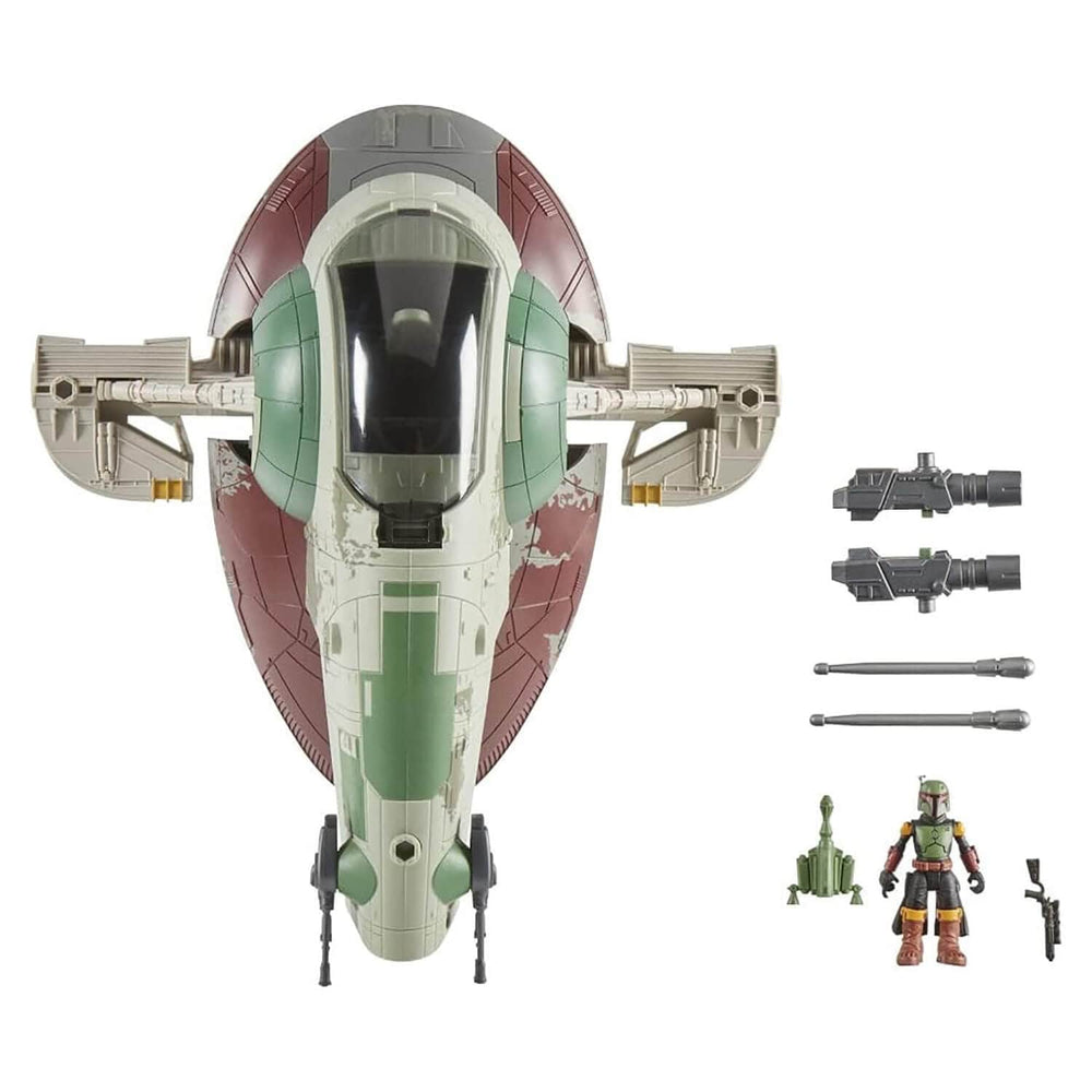 Star Wars Mission Fleet Firespray Starship Boba Fett Figure Set