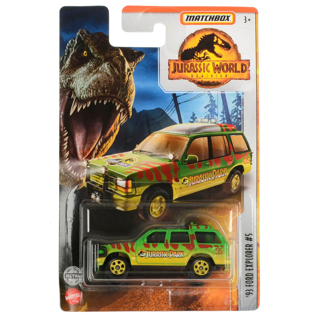 Matchbox Jurassic World Vehicles Die-Cast Car Truck 1:64 1993 Ford Explorer