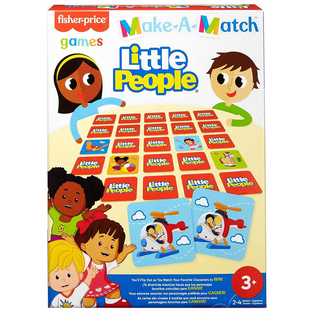 Fisher Price Make A Match Memory Game Card Pairs Age 3+ Little People