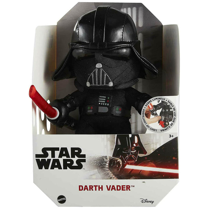 Star Wars Plush Figure With Light Up Lightsaber 20cm Darth Vader